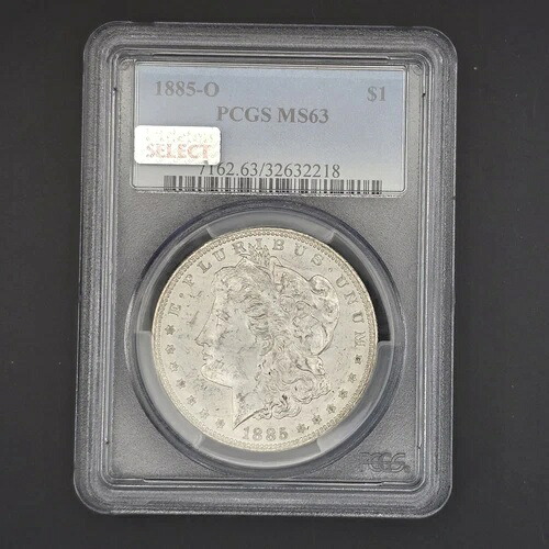 1885年-O モーガンシルバードル-PCGS MS63 -
