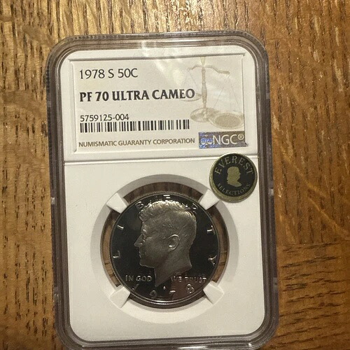 1978年 Sケネディハーフダラー NGC PF70 ウルトラカメオ ECC認定