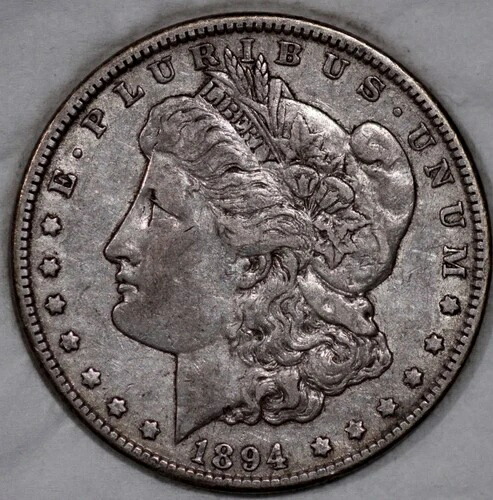 1894-O モルガン銀貨 90% 銀 歴史的価値のある逸品 [SN01]