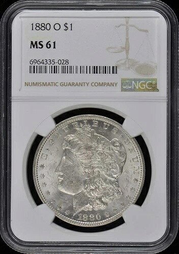 1880-O モルガン・ダラー S$1 NGC MS61