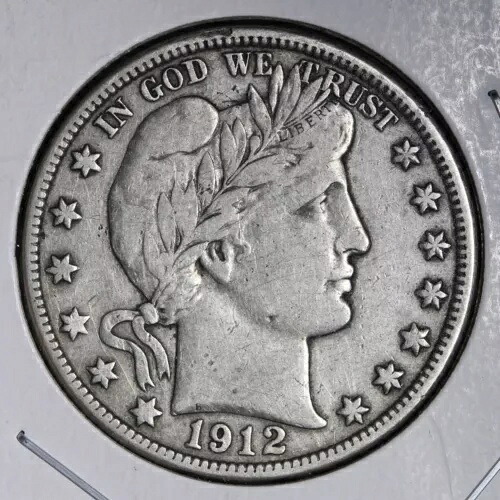 1912-D バーバー ハーフダラー CHOICE XF E961 XCET｜WORLD RESOURCE【QUEEN店】