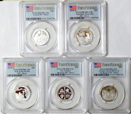 2019-S シルバー ワシントン クォーターセット ファーストストライク ATB シリーズ PCGS PR70DCAM 58,080円