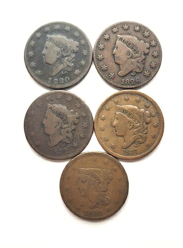 1820年、1826年、1832年、1837年、1842年の大型セント|WORLD RESOURCE【QUEEN店】