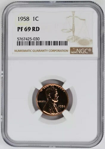 1958年 P スモールセント リンカーン、ウィートイヤーズ リバース NGC PF-69 RD 51,480円