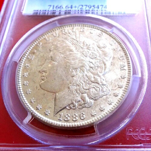 1886年 モーガン銀貨 - PCGS MS64+