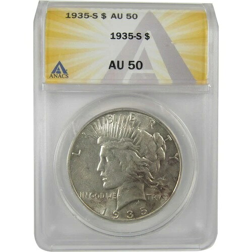 1935年 S ピースドル AU 50 ANACS シルバー 1ドルコイン SKU:I20755