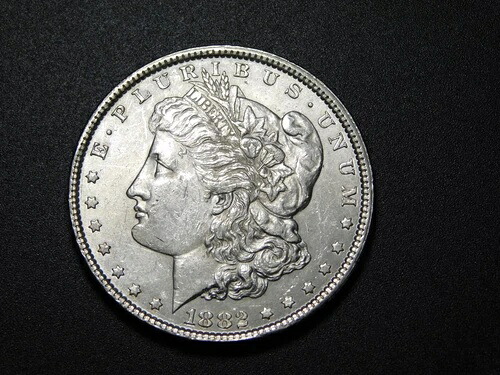 古い米国銀貨 1882年 モルガン・ダラー