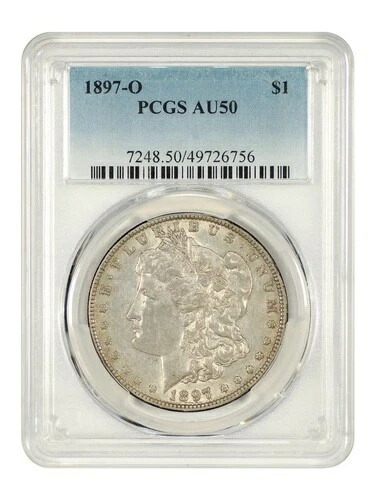 1897-O $1 PCGS AU50 - モルガン・ダラー - ニューオーリンズ産の良質な日付