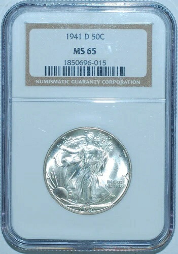1941 D NGC MS65 ウォーキング・リバティ・ハーフダラー