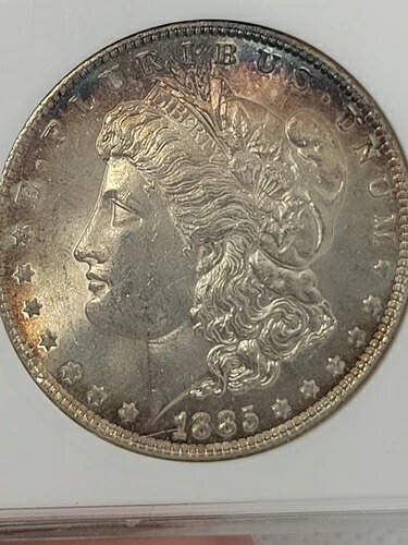 1885年 1ドル モルガン・ダラー ANACS MS63 ソープボックス・トーン #WE7382
