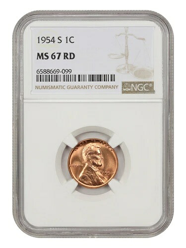 1954-S 1c NGC MS67 RD 51,480円