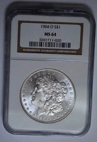 1904-O NGC MS-64 モルガン・ダラー 非常に美品 銀貨 UNC