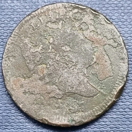 1797年製 流れるような髪のリバティキャップ ハーフセント 1/2セント 流通詳細 #67287