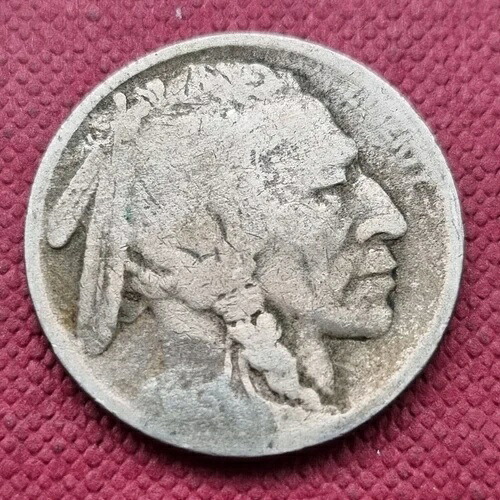 1913年 S バッファローニッケル 5セント タイプ2 流通酸性金貨 日付 #50749