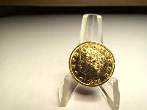 1883年製 金メッキ セントなし ラケッティア V ニッケル 美しい未使用品 56,100円