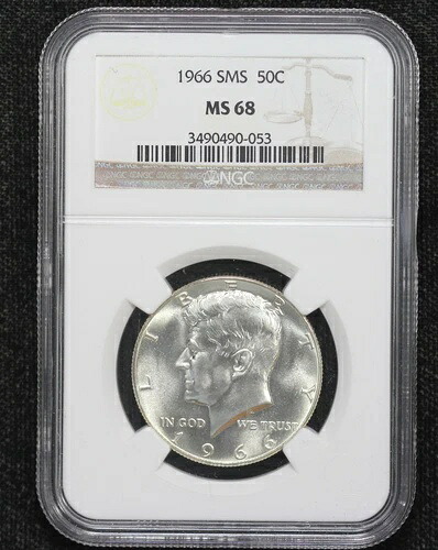 1966年スペシャルミントセット ケネディハーフダラー NGC MS-68 4AL1