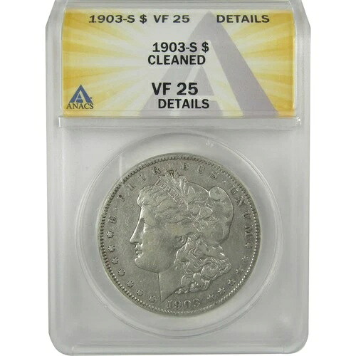 1903年 S モルガン・ダラー VF 25 詳細 ANACS シルバー 1ドルコイン SKU:I21739