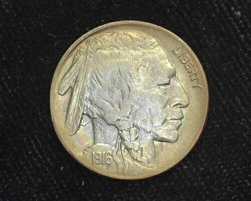 HS&C: 1916 D バッファローニッケル UNC - 米国コイン