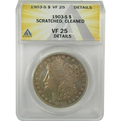 1903年 S モルガン・ダラー VF 25 詳細 ANACS シルバー 1ドルコイン SKU:I21737