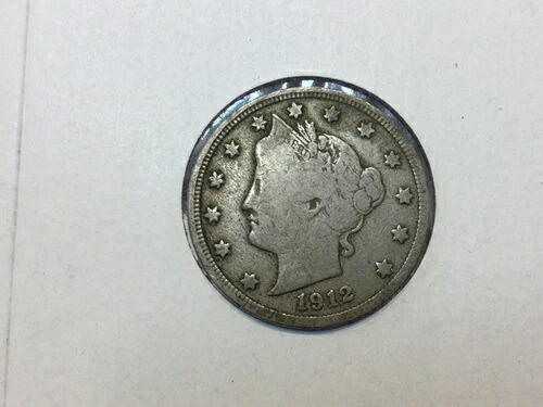 1912-S リバティ ニッケル ファインプラス