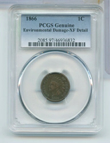1866-P インディアンヘッド セント 1セント PCGS XF 詳細 フィラ 1866-P インディアンヘッド セント 1セント PCGS XF 詳細 フィラ
