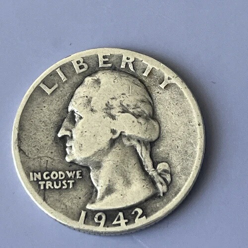 楽天市場】【銀貨】アメリカ ワシントン 1/4ドル(25セント)銀貨 1942年