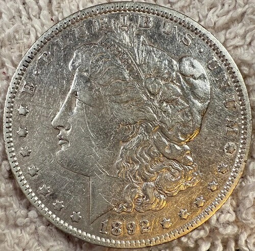 1892年 モルガン 米国 90% 銀貨 1ドル XF