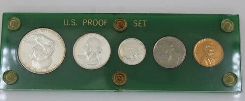 1954年 アメリカ造幣局 プルーフセット グリーン ハードプラスチックホルダー 56,870円