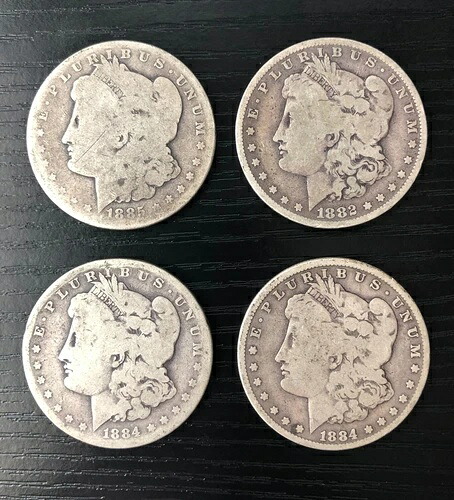 1882年「O」-1885年「O」モルガンドル ロット 総重量3.6オンス シルバー VG+ VF