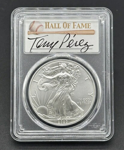 シルバーイーグルドル 2020年 1ドル グレード999 FDOI タイプ1 PCGS MS70 署名入りエディション