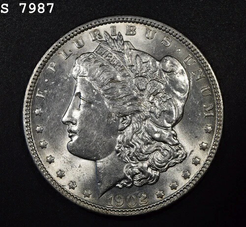 1902年 モルガン銀貨「CH BU」 *2点目以降送料無料*