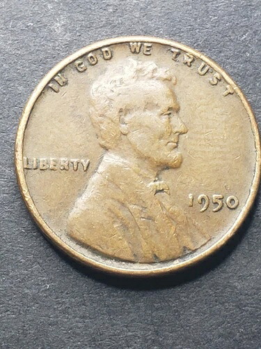 1950年 ミントマークなし ウィートペニー DDO ERR. IN GOD WE TRUST