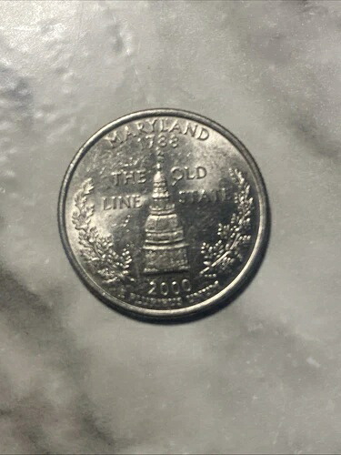 2000 P - メリーランド州クォーター硬貨（希少）