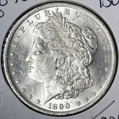 1890-O モルガン銀貨 BU *未流通* MS E383 XTCCA