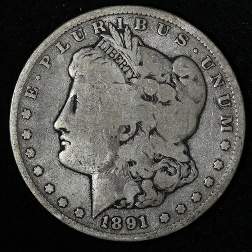 1891-CC モルガン銀貨 美品 E379 YXCCQ