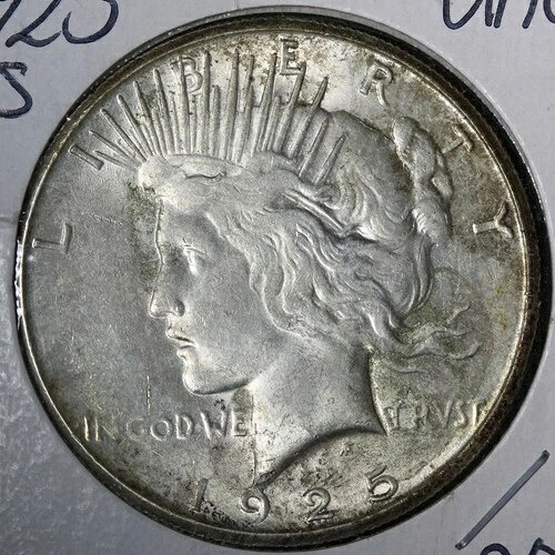 1925年 -Sピース シルバードル UNC・未流通・MS E366 GYCNY-