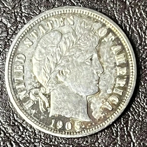 1905年 O バーバー シルバー ダイム 未流通 チョイス