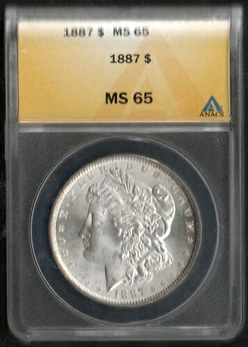 MALACK 1887 モルガン・ダラー ANACS MS 65 コイン107｜WORLD RESOURCE【QUEEN店】