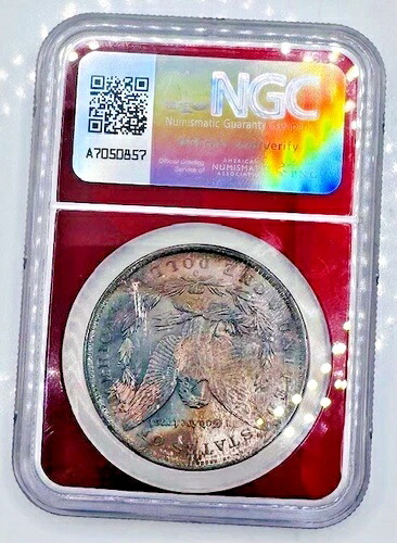 1885-O モルガン 1ドル銀貨 NGC MS63 ??トナー??