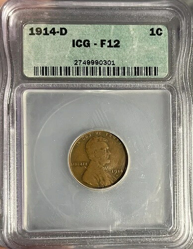 1914-D ICG F12 リンカーン セント｜WORLD RESOURCE【QUEEN店】 71,995円