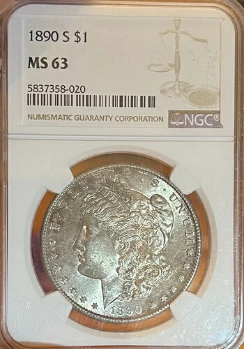 1890年-S NGC MS63 モーガンシルバードル-｜WORLD RESOURCE【QUEEN店】