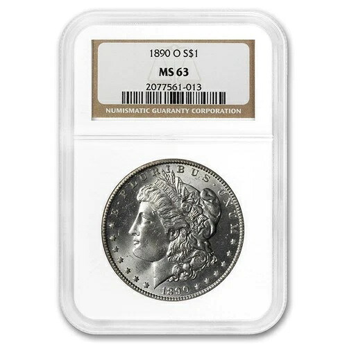 1890年 -O モーガンドル MS-63 NGC-