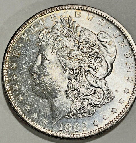 1882年-S モーガンシルバードル サンフランシスコ 90% グレートラスター未流通-