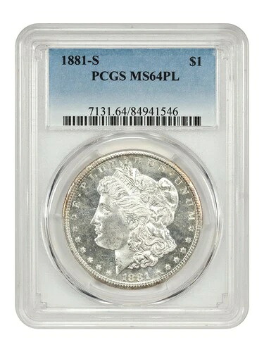 1881-S $1 PCGS MS64PL - モルガン・ダラー｜WORLD RESOURCE【QUEEN店】 70,180円