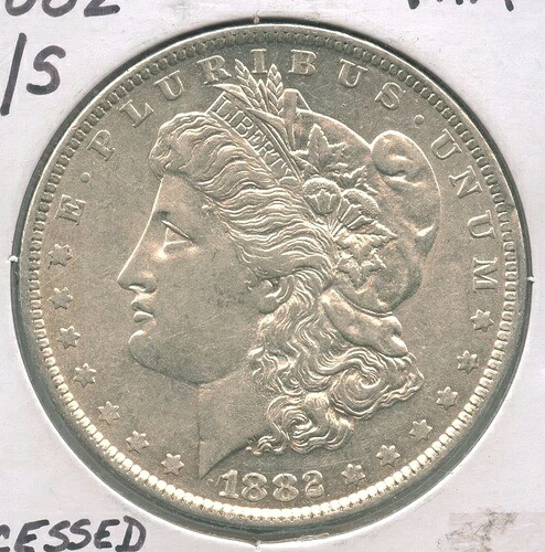 1882-O/S Vam 4 モルガン銀貨 ニューオーリンズ造幣局 - ER979