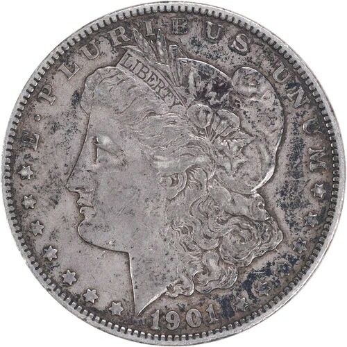 1901年 モルガン銀貨 EF 未認定 #1100｜WORLD RESOURCE【QUEEN店】