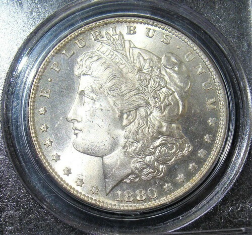 1880-S モーガン $1 PCGS MS65。