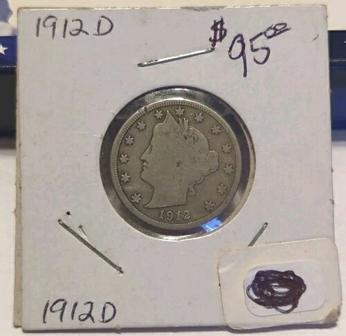 1912年 リバティヘッド V ニッケル 5セント コレクターズアイテム 米国正規品コイン