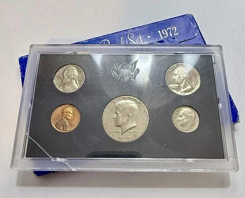 1972-S 米国プルーフセット - 5枚組 OGB - リンカーンセント DDO - 004 - エラー 43,560円