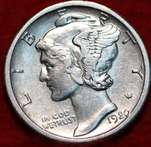 ???? 未使用 1920-S サンフランシスコ造幣局 シルバー マーキュリー ダイム USA